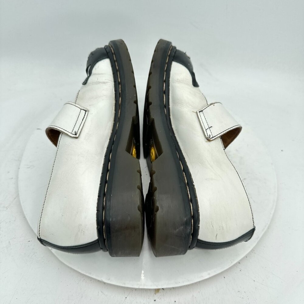 Tredair Women Size 7 White Black Kitty Leather Mary Jane Buckle Casual Shoes - Picture 6 of 11